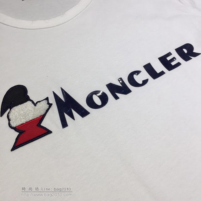 Moncler白色短袖衣 19春夏新款 盟可睞T恤  tzy1779